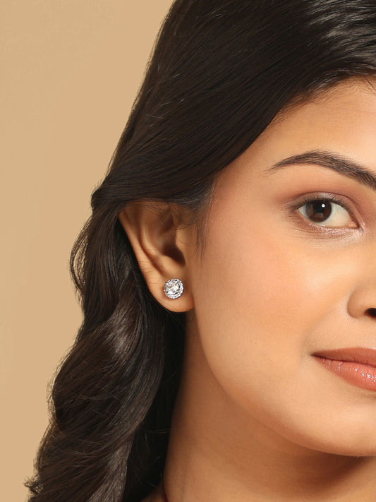 Nuyug Eternal Sparkle Anti Tarnish Earrings | Swadesiicart