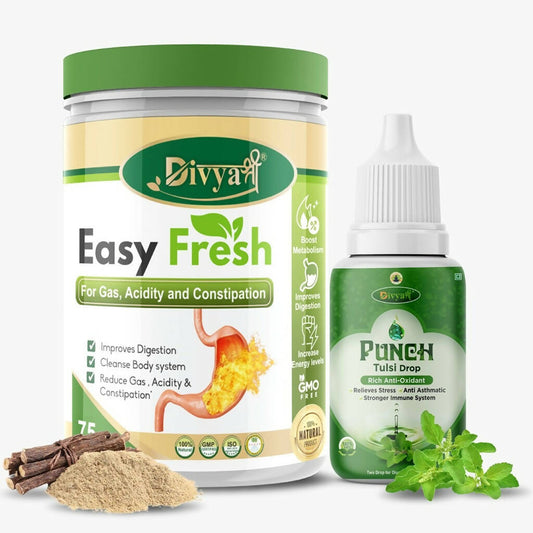 Divya Shree Easy Fresh Powder and Punch Tulsi Drop Combo - Jeevan Care Ayurveda