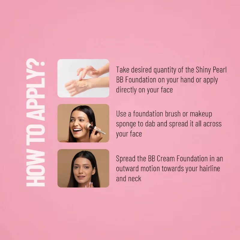 Swiss Beauty Shiny Pearl Water Drop Blemish Balm BB Foundation - 05 | Swadesiicart