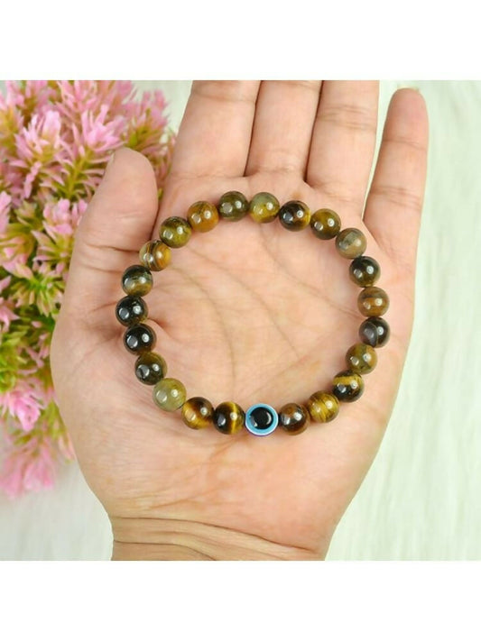 NVR Natural Round Tiger Eye Bracelet