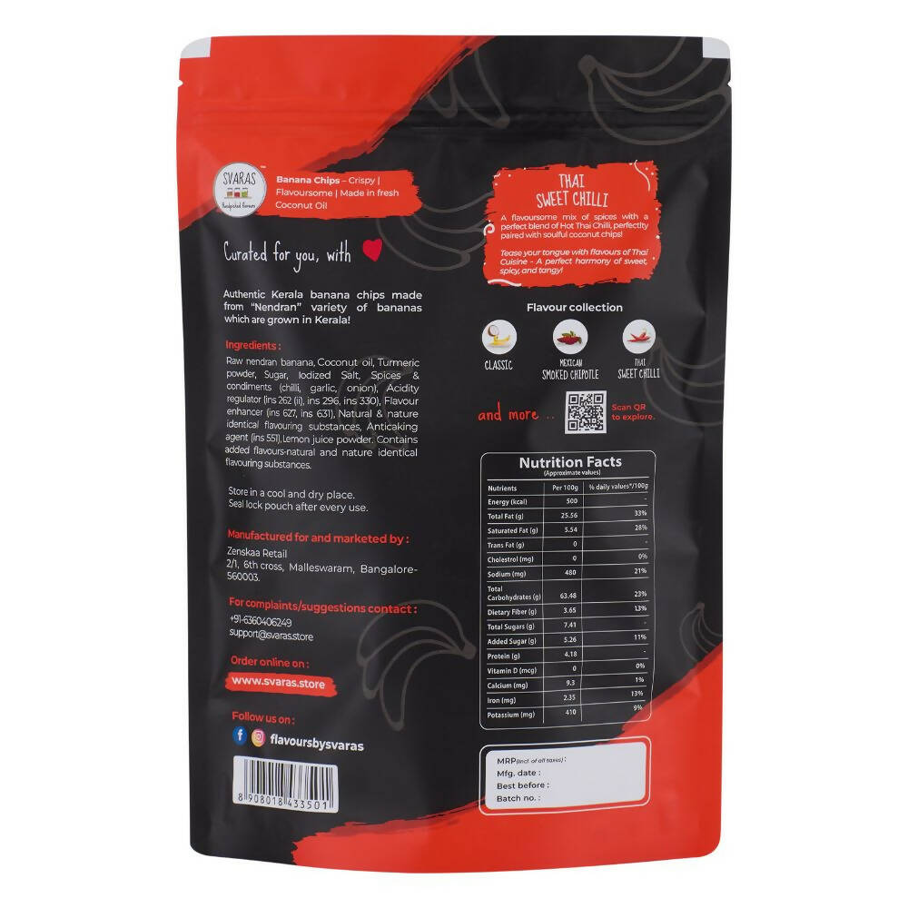 Svaras Kerala Banana Chips Thai Sweet Chilli - Swadesiicart