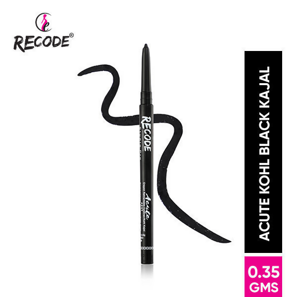 Recode Black Eyeliner Acute Kajal Pencil - Swadesiicart