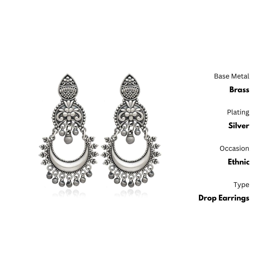 New Stylish Oxidized Gold-Polished Gold Drop Earrings for Womens by House of Ree | Swadesiicart