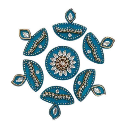 Kundan HandiKrafts Handmade Kundan Rangoli - Aahana - The Bliss Store