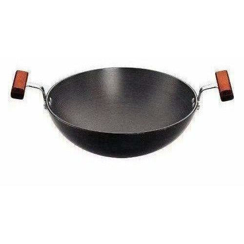 Hard Anodised Round Bottom Deep-Fry Pan - Swadesiicart