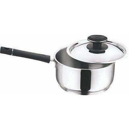 Cookware Saucepan with Lid Silver - Swadesiicart