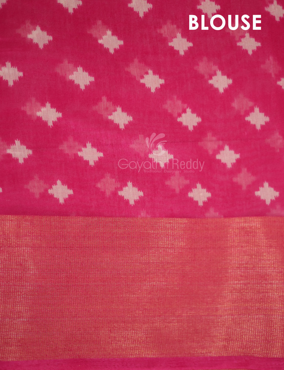 Lime Green Coloured Printed Semi Chanderi Saree By Gayathri Reddy Designer Studio | Swadesiicart