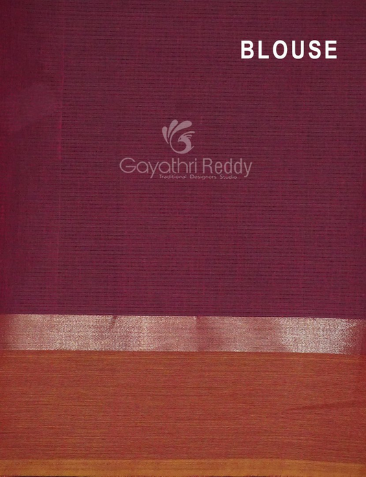 Dual Shades of Brown Pure Mangalgiri Cotton By Gayathri Reddy Designer Studio | Swadesiicart