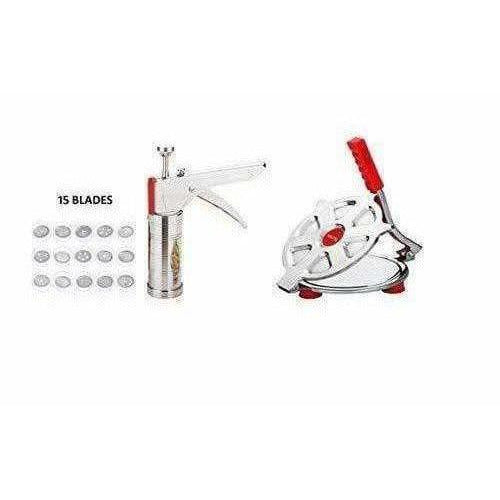 Stainless Steel Press Maker and Stainless Steel Puri Maker - Swadesiicart