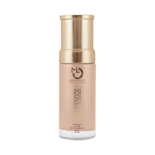 Matt Look High Coverage Waterproof Oil Free Matte SPF 25 Foundation - Fair - Swadesiicart
