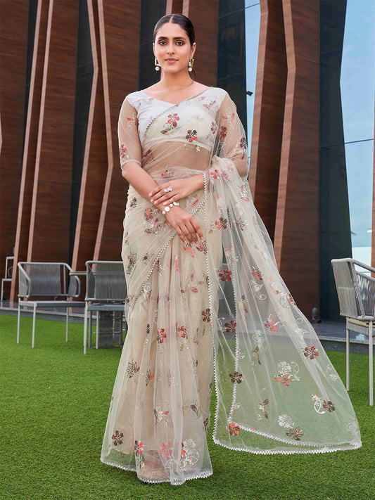 Tikhi Imli Embellished Women Saree | Swadesiicart