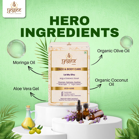 Yogez La Mu Shu Aqua Essence Soap - Swadesiicart