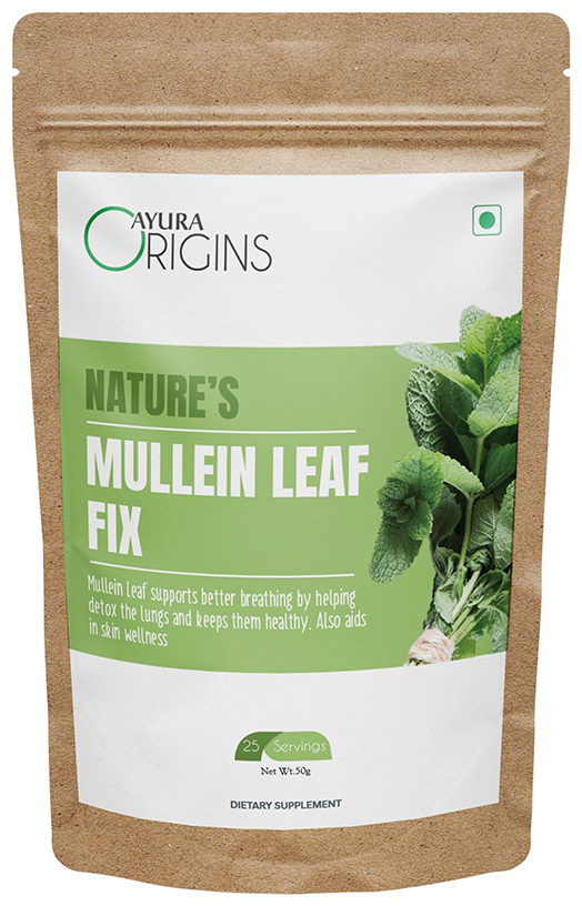 Ayura Origins Nature's Mullein Leaf Fix Powder - Swadesiicart