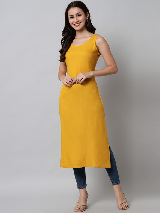 Kalini Women Yellow Kurta - Swadesiicart