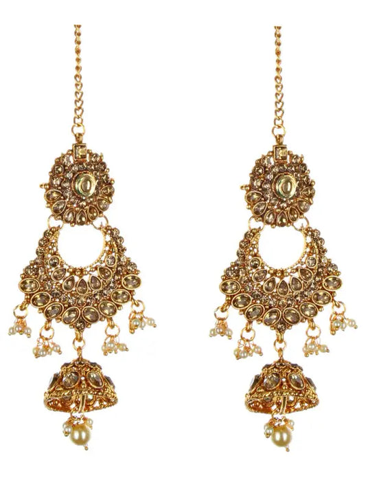 Tehzeeb Creations Traditional Stone Bridal Set 7 Pcs. For Girls & Women - Swadesiicart