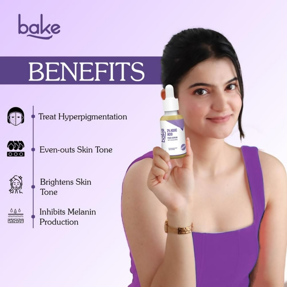 Bake 2% Kojic Acid Face Serum With Niacinamide | Swadesiicart