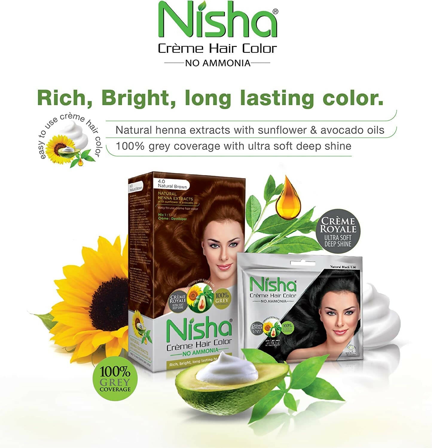 Nisha Creme Hair Color Cherry Red - Swadesiicart