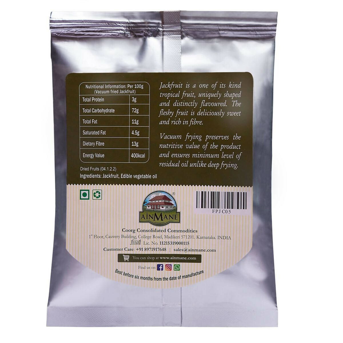 Ainmane Jackfruit Chips - Swadesiicart