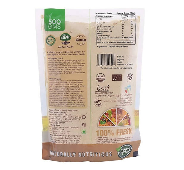 Go Earth Organic Bengal Gram Flour - Swadesiicart