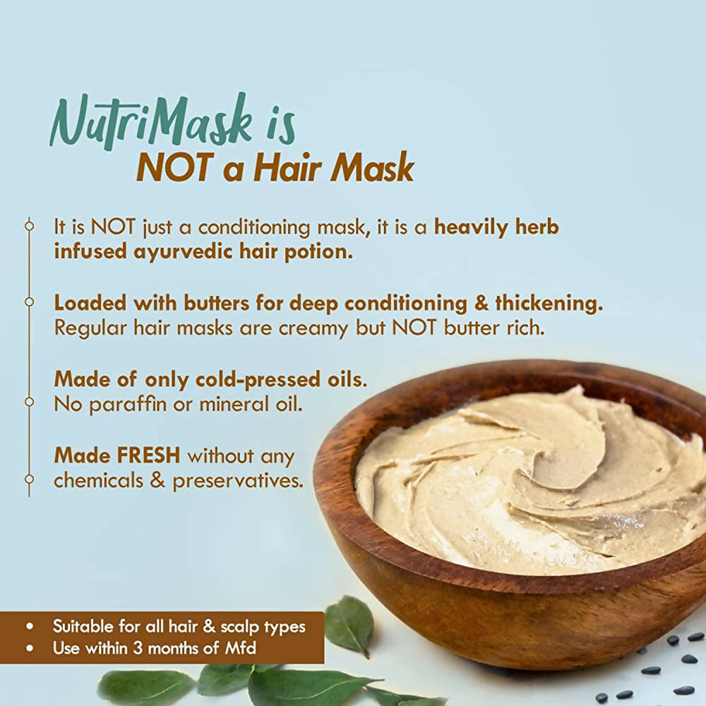 Nat Habit Curry Sesame Fresh Hair Mask (Nutri Mask) - Swadesiicart