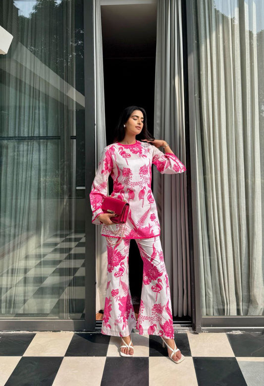 NOZ2TOZ Women's Floral Printed Stylish Co-ords Set - Swadesiicart