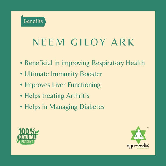 Ayurvedix Neem Giloy Ark - Swadesiicart