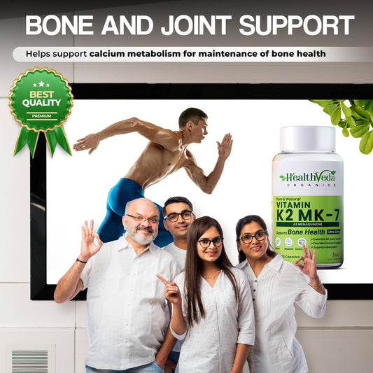 Health Veda Organics Vitamin K2 Capsules - Swadesiicart