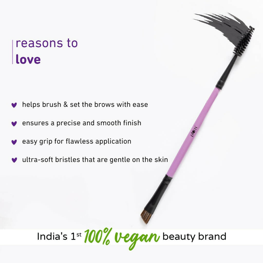 Plum Soft Blend Liner & Spoolie Brush Easy Pick-up 06 - Swadesiicart