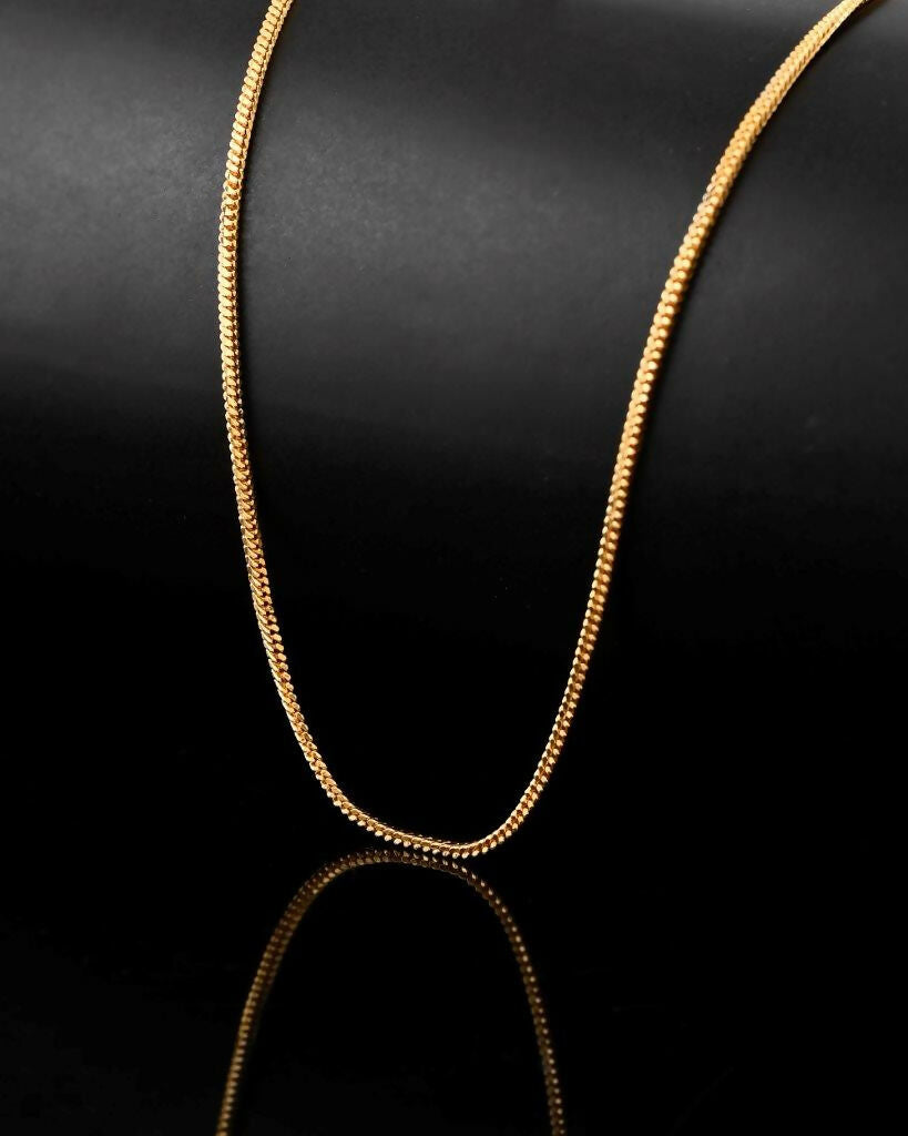 VOJ Gold-Polished Snake Chain For Women | Swadesiicart