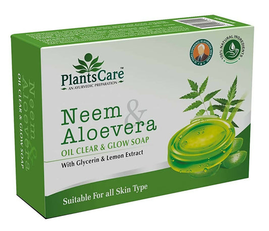 Plants Care Neem & Aloevera Oil Clear & Glow Soap - Nature Online Corporation