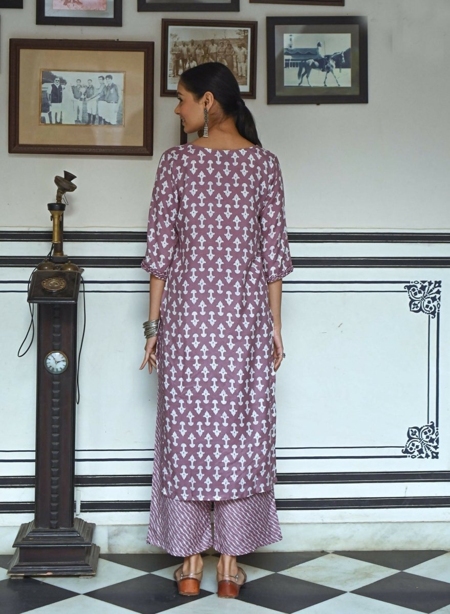 Aayaa Pure Muslin printed Multi Co-Ord Set - Multi Color - Swadesiicart