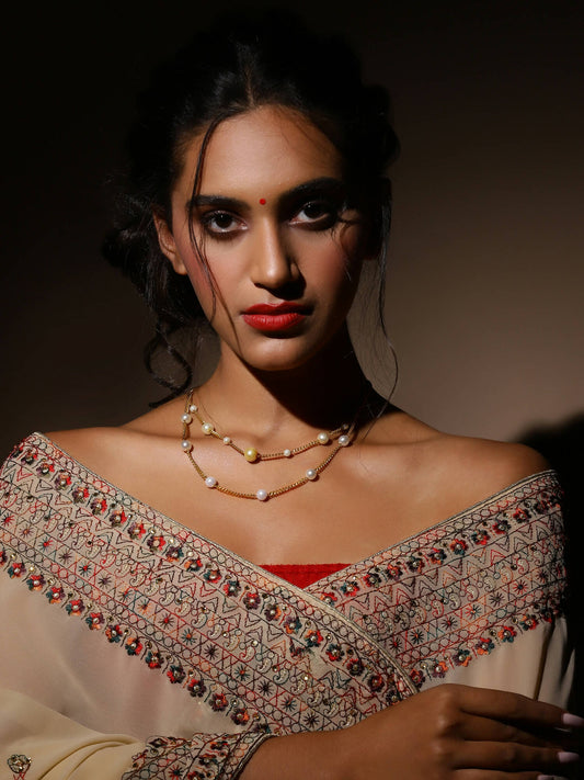 Women's Gold-Polished Chain - Ruby Raang | Swadesiicart