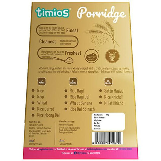 Timios Organic Wheat Porridge - Swadesiicart