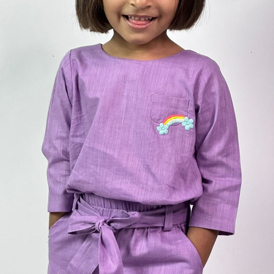 ArthLife Lilac Rainbow Co-Ord Set - Swadesiicart