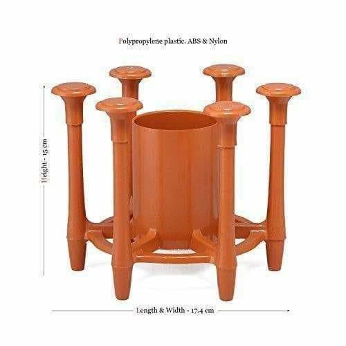 Plastic Glass and Spoon Holder - Swadesiicart