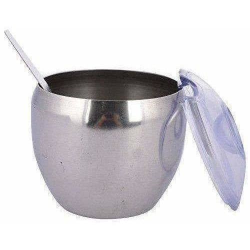 Stainless Steel Pickle Jar with Lid and Spoon for Kitchen - Swadesiicart