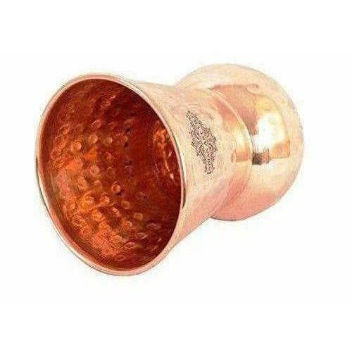 Copper Glass Tumbler, Drink ware & Serve ware - Set Of 2 - Swadesiicart