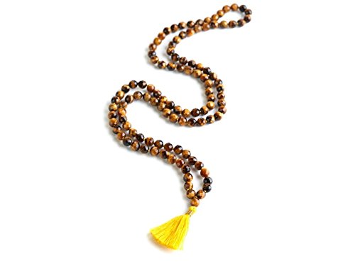 Kannssky Tiger Eye Japa Mala-108-Beads | Swadesiicart