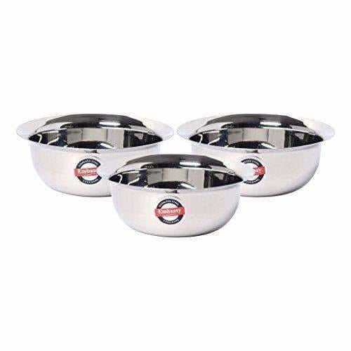 Stainless Steel Eco Bowl - Pack of 3 - Swadesiicart