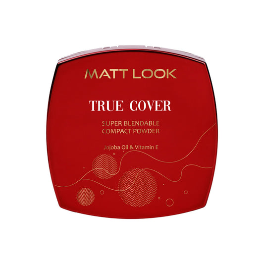 Matt Look True Cover Super Blendable Compact Powder - Warm Beige - Swadesiicart