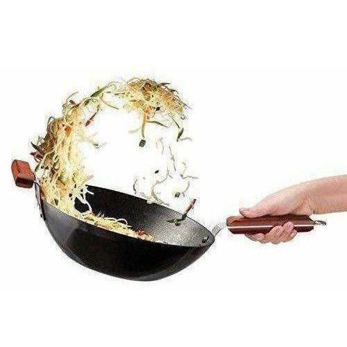 Futura Non-Stick Stir-Fry WOK 3 Litre without Lid - Swadesiicart