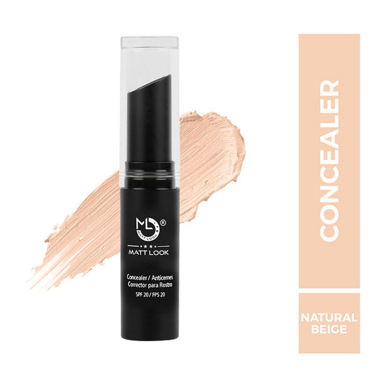 Matt Look Concealer & Anticernes SPF 20 - Natural Beige - Swadesiicart