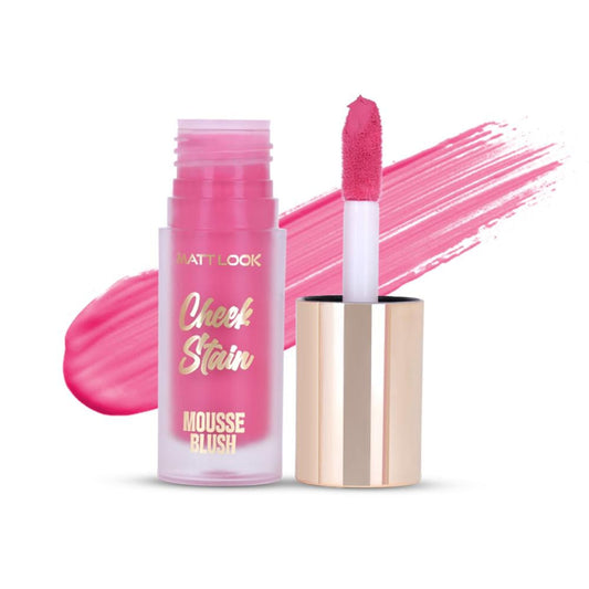 Matt Look Cheek Stain Mousse Blushs - 03 Roseate - Swadesiicart