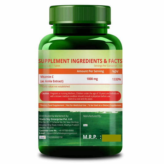 Himalayan Organics Vitamin C 1000 mg Tablets | Swadesiicart