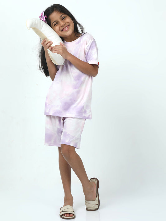 Chilins Kids Boys Girls Cotton Co-ord set Printed