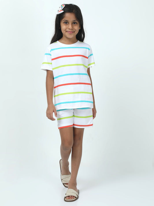 Chilins Kids Boys Girls Cotton Co-ord set Printed - Swadesiicart