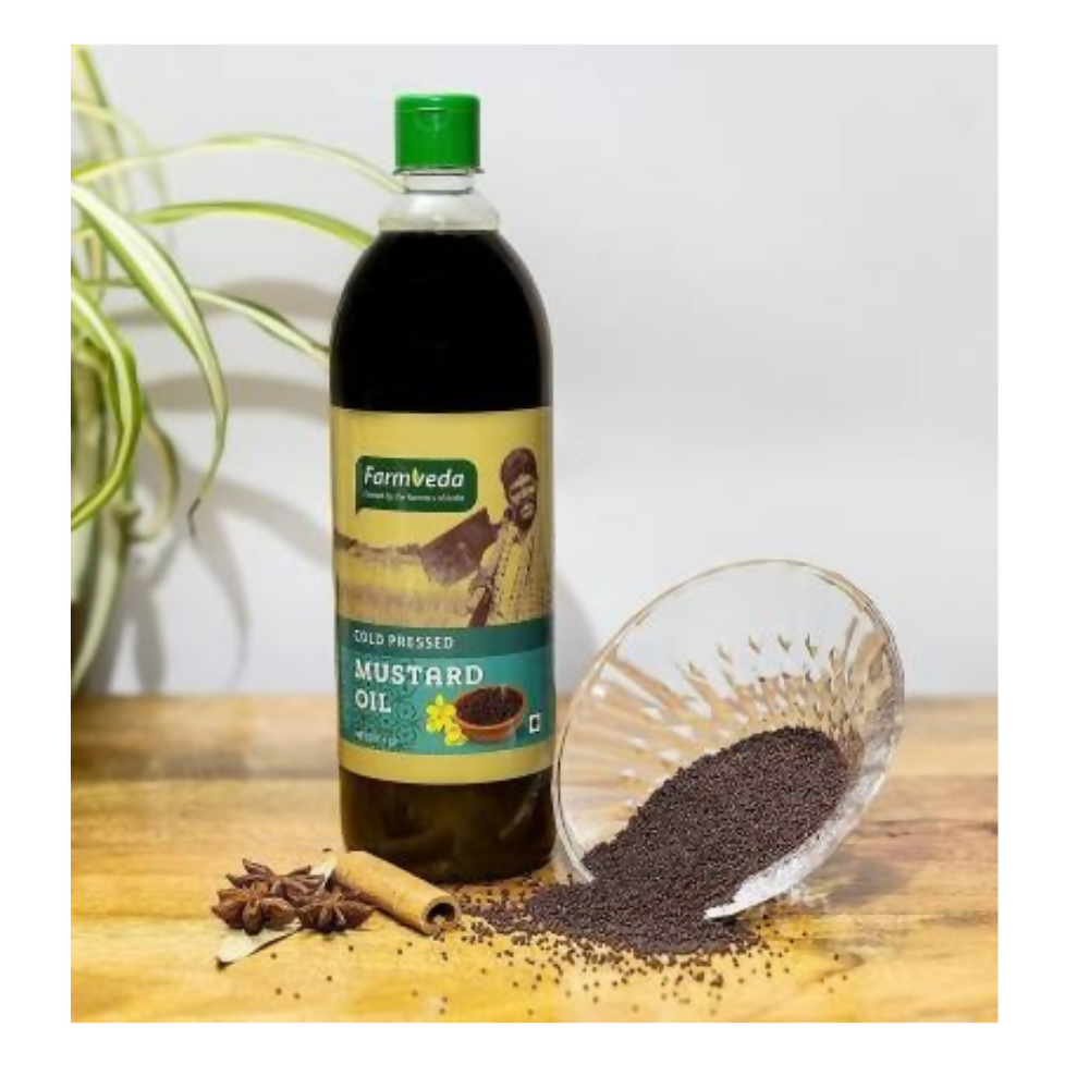 Farmveda Cold Pressed Mustard Oil - Swadesiicart