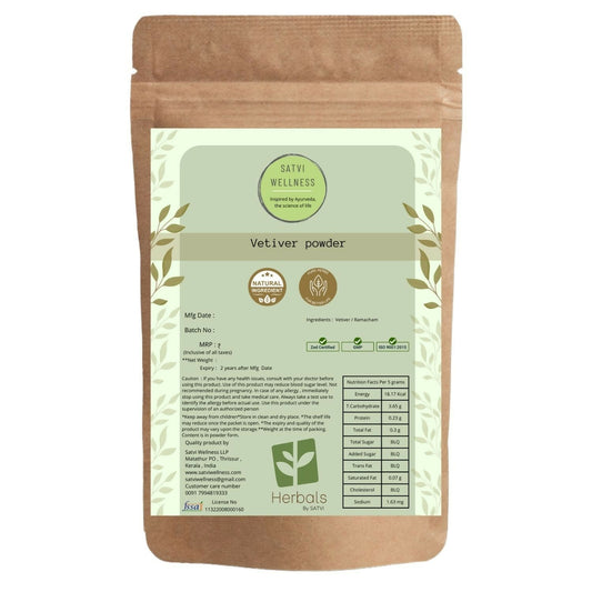 Satvi Wellness Vertiver Powder - Satvi Wellness