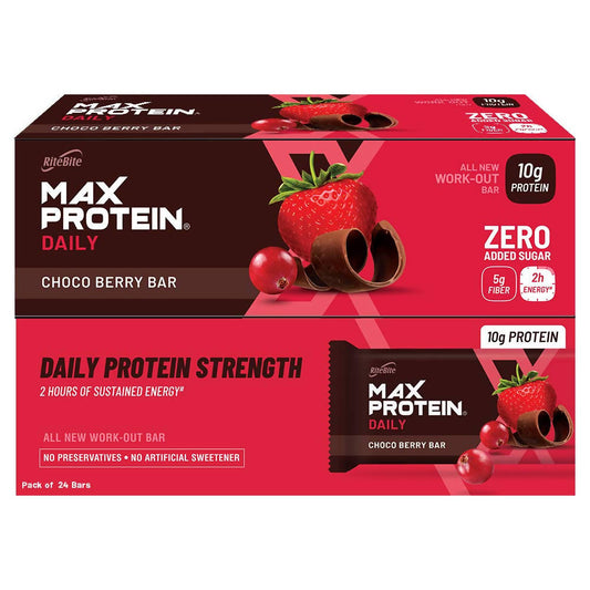RiteBite Max Protein Daily Choco Berry Bar - Swadesiicart
