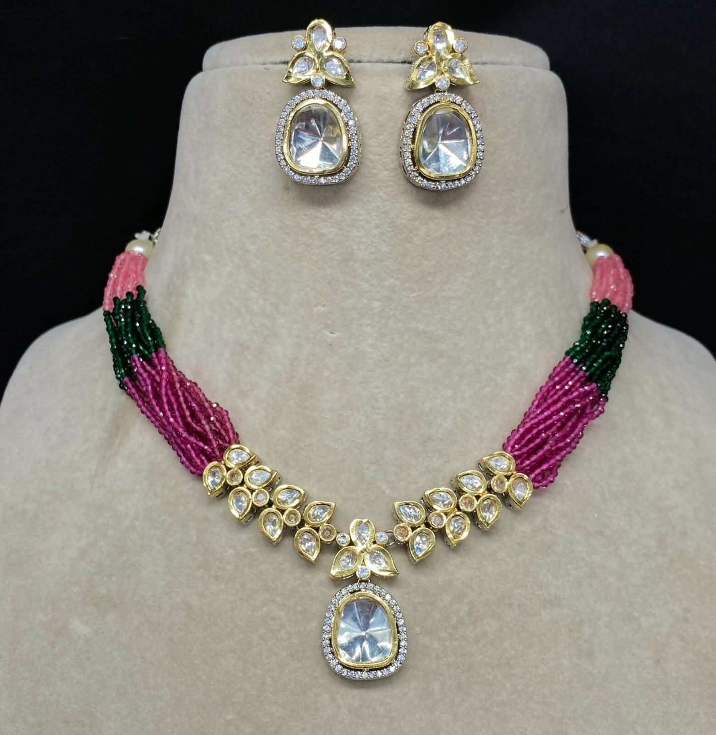Kundan Necklace Set For Women By House of Ree - Swadesiicart